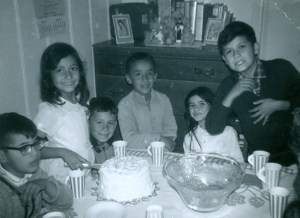 From left to right. Cousin Gilbert. Sister Eva. Unknown amigo. Friend Eddie. Cousin Eleanor. And the tallest one with the all the attitude-Toribio Preciado-11 years old. June 1966.